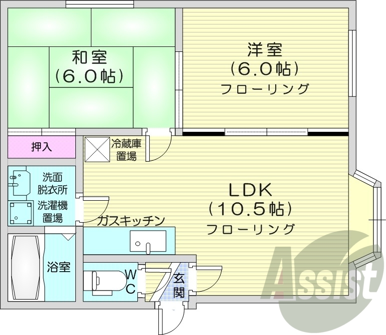 2階の間取り図