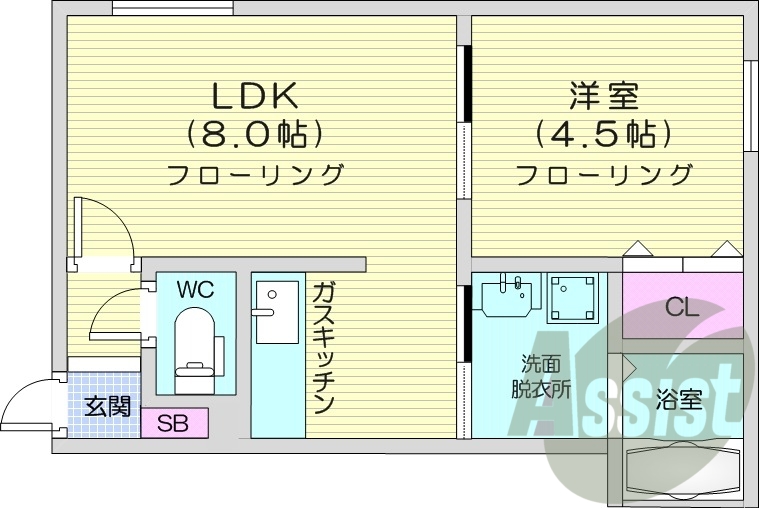 2階の間取り図