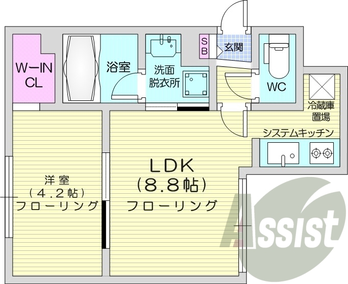2階の間取り図