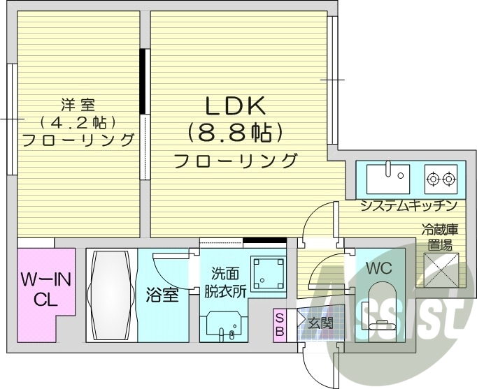 1階の間取り図