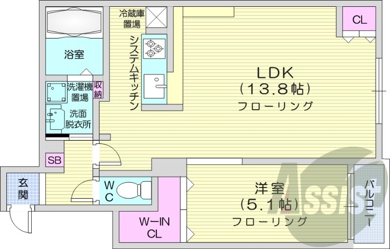 3階の間取り図