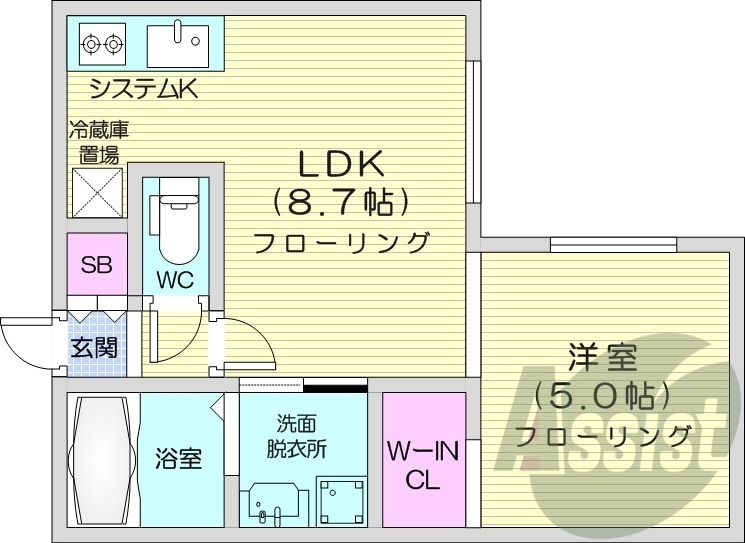4階の間取り図