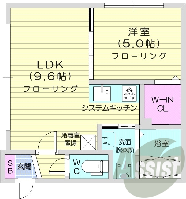 1階の間取り図