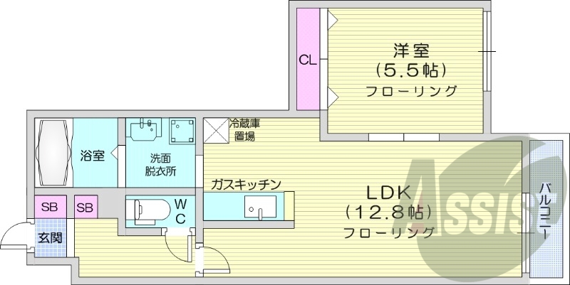2階の間取り図