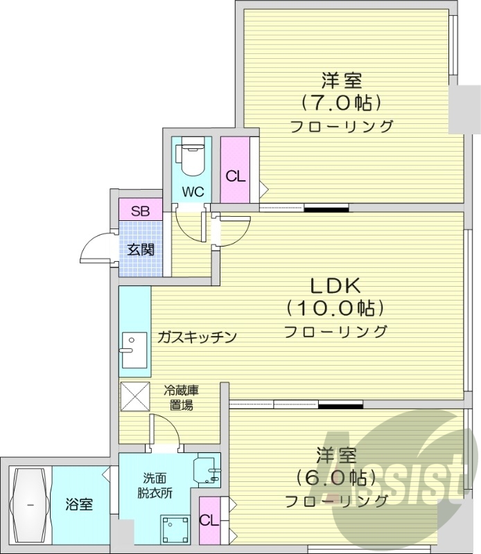 5階の間取り図