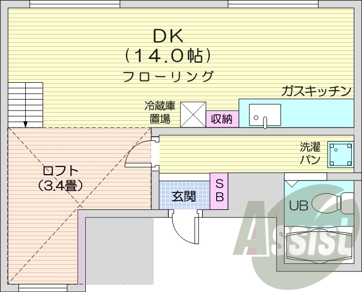 5階の間取り図