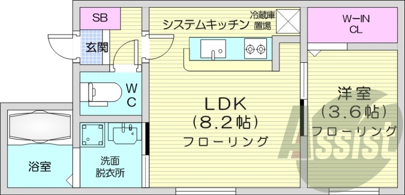 1階の間取り図