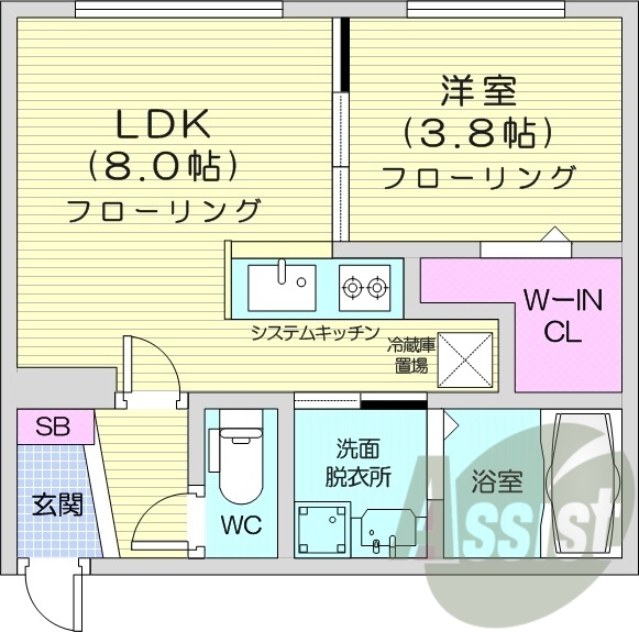 4階の間取り図