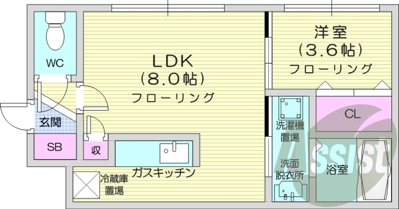 2階の間取り図