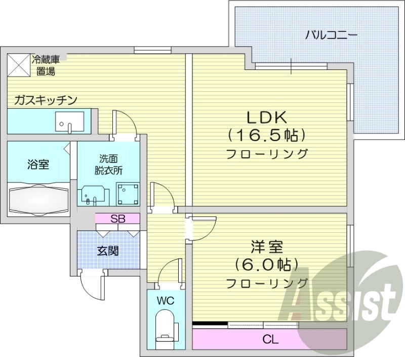 4階の間取り図