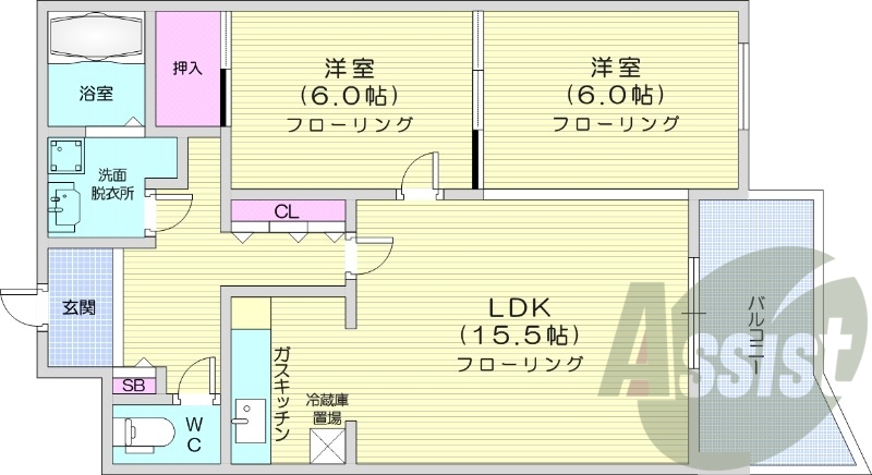 9階の間取り図