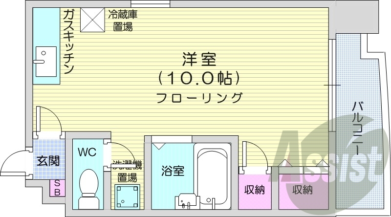 8階の間取り図