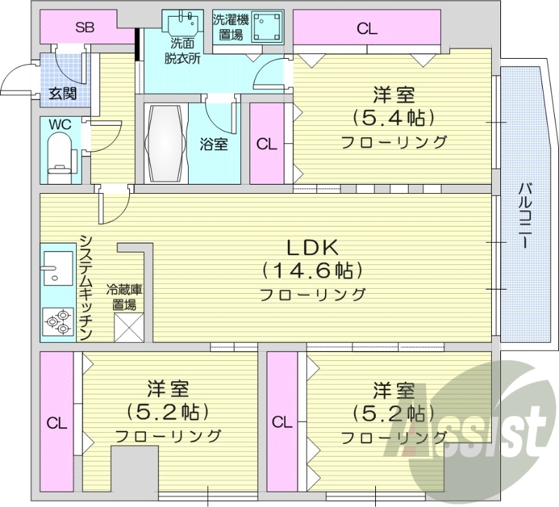9階の間取り図