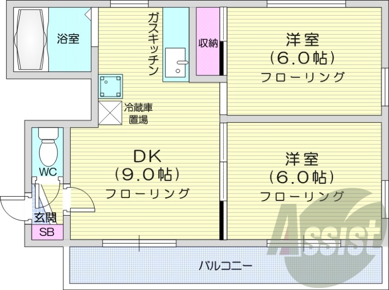 3階の間取り図