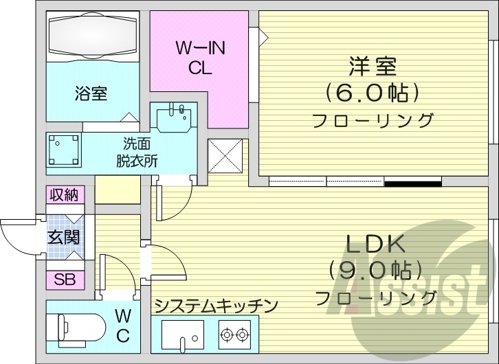 3階の間取り図