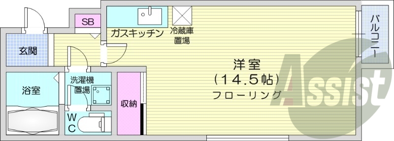 1階の間取り図