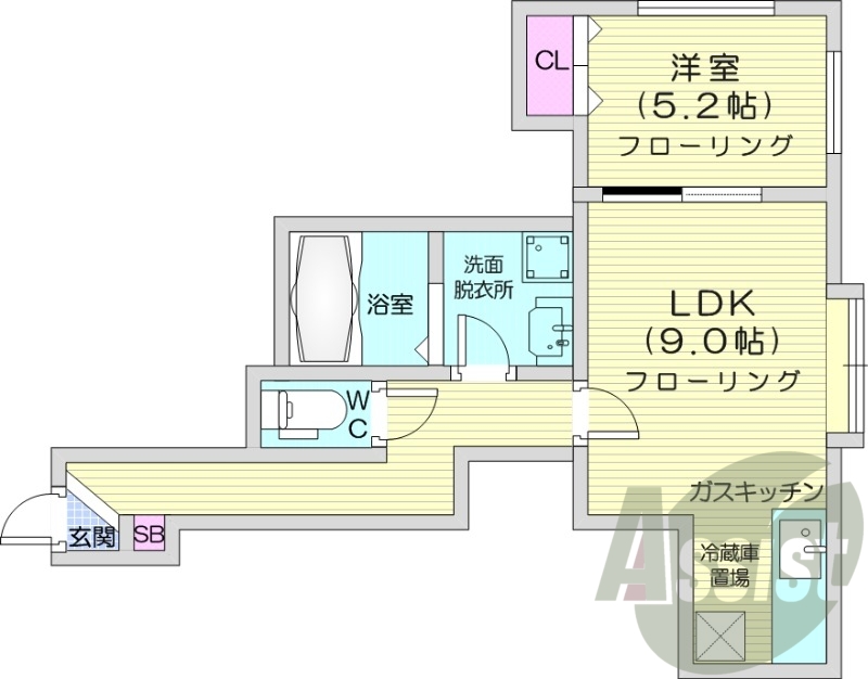 2階の間取り図