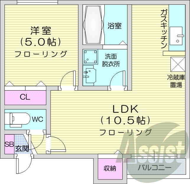 5階の間取り図
