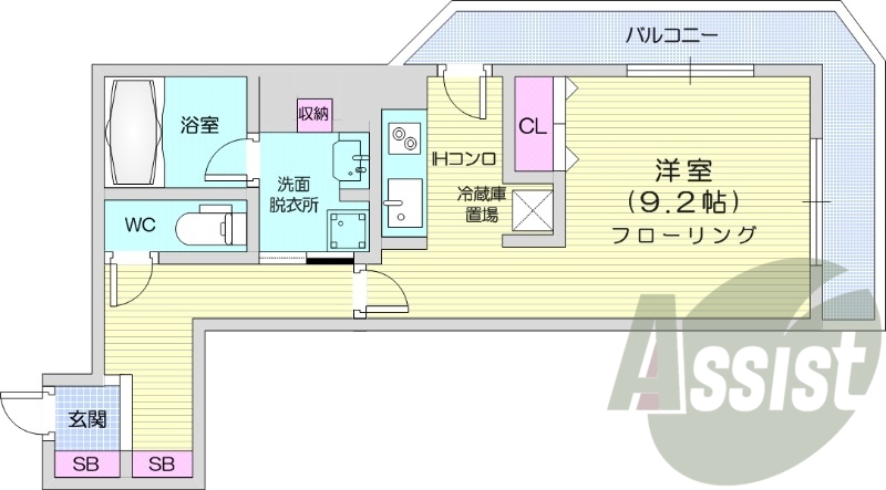 7階の間取り図