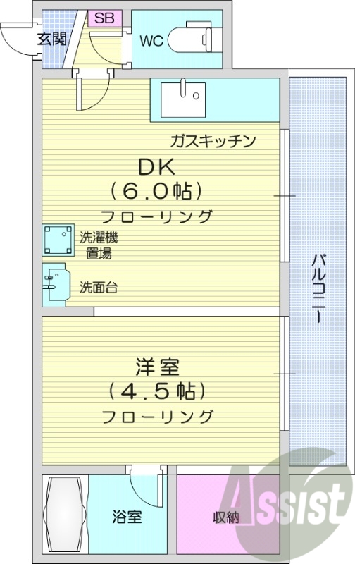 5階の間取り図