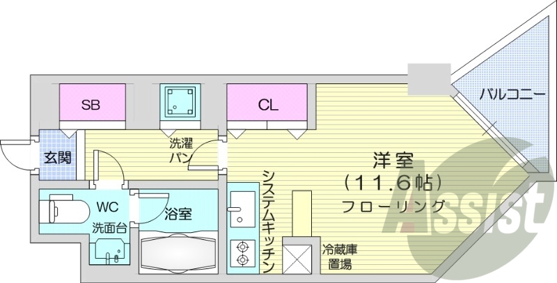 1階の間取り図