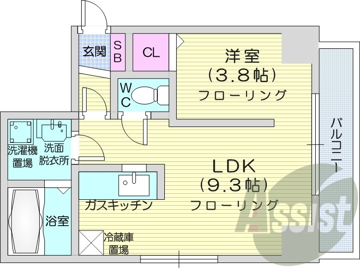 7階の間取り図