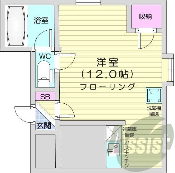 2階の間取り図