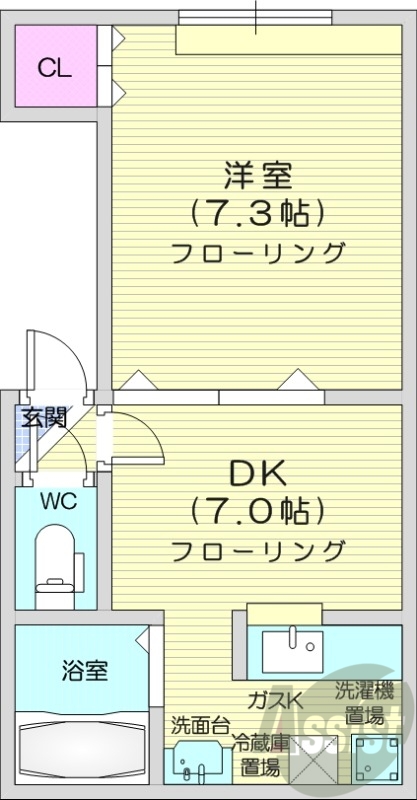1階の間取り図