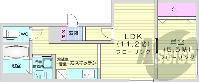 1階の間取り図