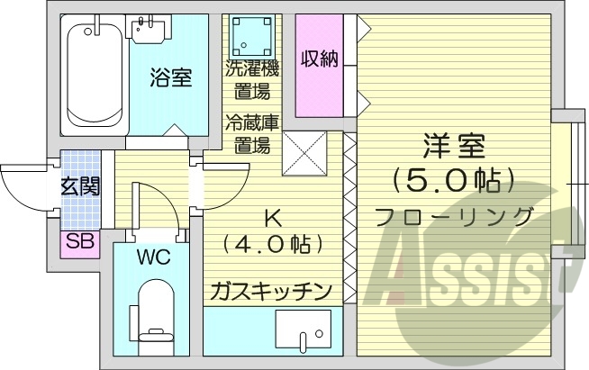 1階の間取り図