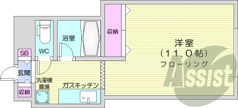 4階の間取り図