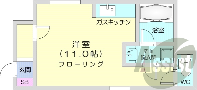 1階の間取り図