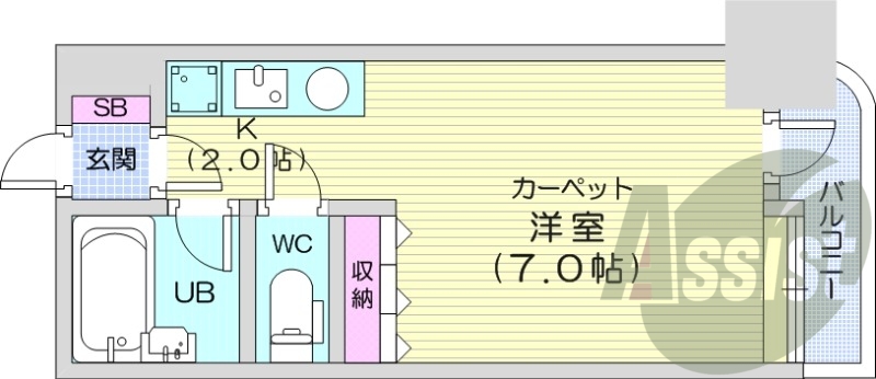 9階の間取り図