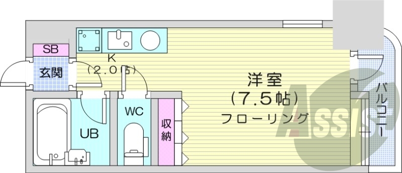 9階の間取り図