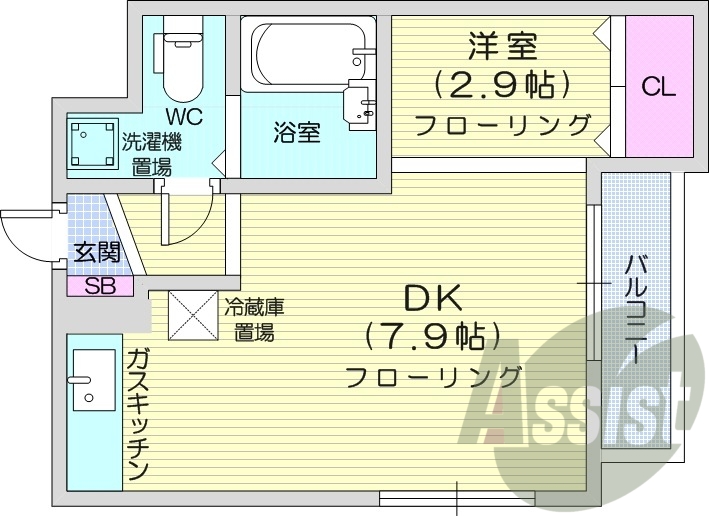 1階の間取り図