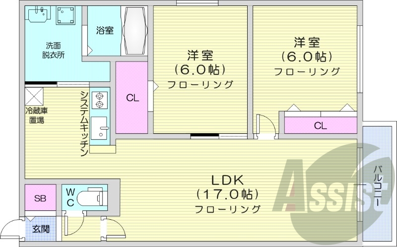 3階の間取り図