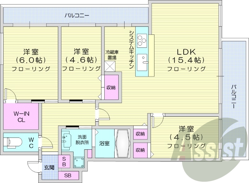 7階の間取り図