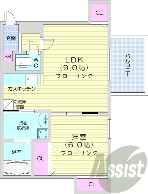 5階の間取り図