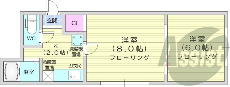 1階の間取り図