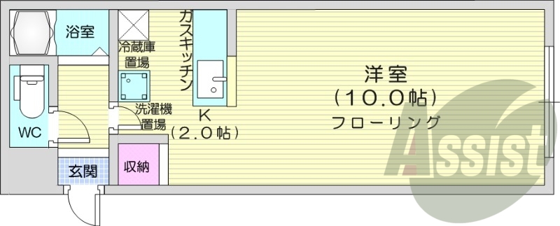 4階の間取り図