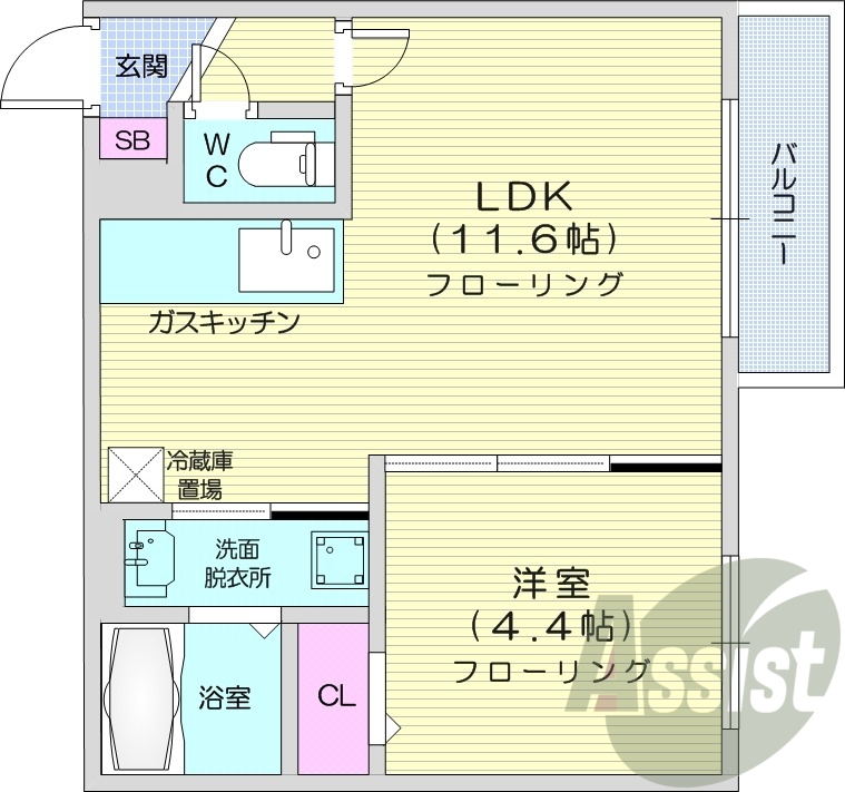 2階の間取り図