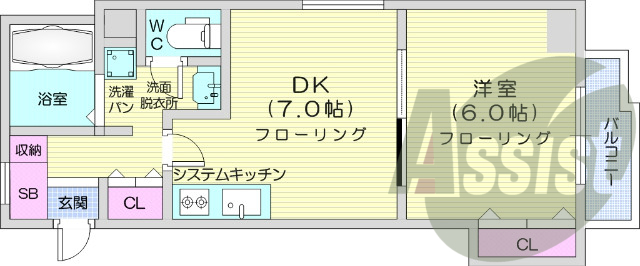 4階の間取り図