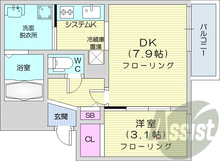 3階の間取り図