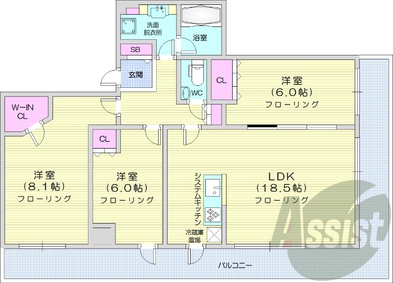 15階の間取り図