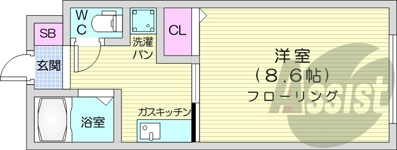 2階の間取り図