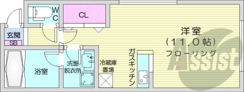 2階の間取り図