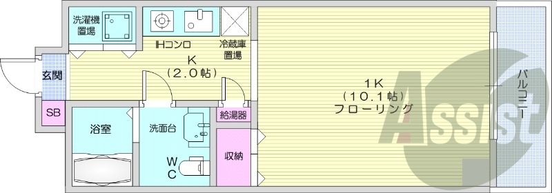 4階の間取り図