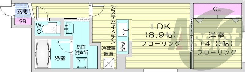 2階の間取り図