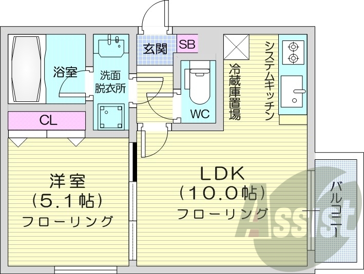 1LDK、都市ガス、デザイナーズ、エアコン、追い焚き