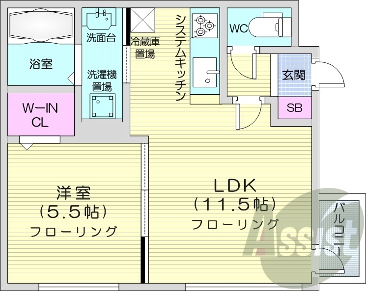 2階の間取り図